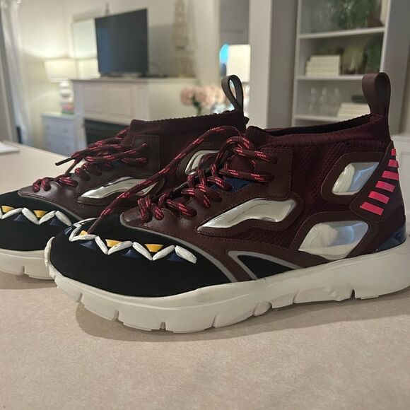 New Authentic Valentino Garavani Mix Media Runner Sneaker Men Shoe 43 $945 - Picture 5 of 14